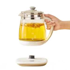 九阳（Joyoung）养生壶迷你玻璃花茶壶煮茶器 12大功能11档温度 电水壶热水壶烧水壶 恒温水壶1.5L DGD1506BQ