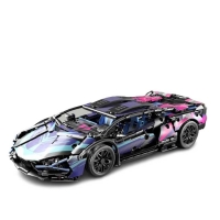 梦多福圣诞节礼物送男生兼容乐高兰博基尼积木儿童玩具男孩高难度巨大型 1314个 颗粒-静态版 6-14岁拼装遥控跑车